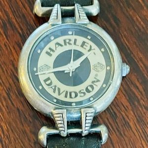 Ladies Rare Harley Davidson beveled Watch